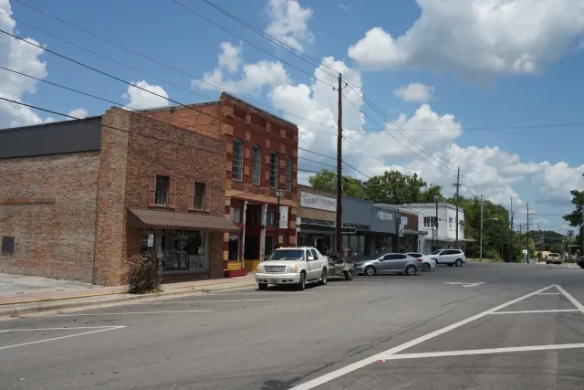 Panola Street in nearby Carthage, Texas, photographed in 2017.